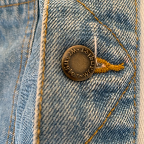 Vintage Wrangler Rugged Wear Denim Trucker Jean Jacket Mens Large 70's. - Picture 6 of 12